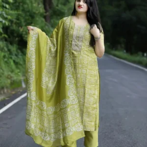 PILUDI HOUSE Printed Kurta, Trouser/Pant & Dupatta Set